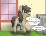 animal_genitalia animal_penis aroused arthropod brown_hair brown_hooves cutie_mark dirty dirty_cock dirty_fur embarrassed english_text equid equine equine_genitalia equine_penis feral flies_for_smell fly_(animal) garyvice genitals greasy_hair green_eyes hair hasbro hi_res hooves horse insect male mammal messy_hair musk musky_penis my_little_pony outside penis pigpen_(mlp) pony ponyville smelly smelly_penis solo teeth text trash trash_can yellow_body yellow_teeth