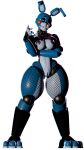2025 3_toes 3d_(artwork) 9:16 alpha_channel animatronic anthro areola atumalaca bare_shoulders big_breasts black_areola black_clothing black_fingerless_gloves black_gloves black_handwear black_legwear black_nipples black_stockings blue_body bow_tie bracelet breasts buckteeth clitoris clothed clothing collar crossgender digital_media_(artwork) eyelashes feet female fingerless_gloves fishnet_clothing fishnet_leggings fishnet_legwear five_nights_at_freddy's five_nights_at_freddy's_2 full-length_portrait genitals glistening glistening_body gloves green_eyes handwear hi_res jewelry lagomorph leggings legwear leporid machine mammal mtf_crossgender nipples off_shoulder one_eye_closed portrait purple_bow_tie purple_eyelids rabbit robot robot_anthro scottgames shirt_up simple_background solo spiked_bracelet spiked_collar spikes standing stockings teeth thick_thighs toeless_legwear toeless_stockings toes toy_bonnie_(fnaf) transparent_background ventral_groove vulva wide_hips