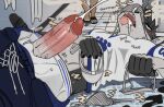absurd_res ahegao anthro athletic athletic_male blush bodily_fluids canid canine canis clothing cum cum_in_clothing cum_in_underwear cum_on_face cum_on_self cum_through_clothing cum_through_underwear cumshot ejaculation erection eye_roll genital_fluids genitals hands-free hi_res hockey hockey_jersey jerro jockstrap jockstrap_sniffing kyash-tyur locker_room looking_pleasured lying lying_on_ground male mammal musk musky_balls musky_penis on_back on_ground open_mouth orgasm orgasm_face penis sniffing solo sport underwear undressed vein veiny_penis wet wet_clothing wet_underwear wolf