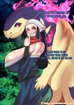 5_fingers absurd_res akari_(pokemon) anthro artist_name bedroom_eyes belt big_breasts big_butt black_hair blush breasts butt butt_grab cleavage cleavage_cutout clothed clothing colored_fire curvy_figure cutout dark_clothing dress duo elemental_manipulation english_text exposed_shoulder female female_on_anthro feral fingers fire fire_manipulation forest_background generation_8_pokemon grey_eyes hair hand_on_butt hand_on_hip headgear headkerchief headwear hi_res hisuian_form hisuian_typhlosion huge_breasts human human_on_anthro imminent_sex interspecies kerchief long_hair looking_at_another looking_at_viewer male male/female male_on_human mammal narrowed_eyes naughty_face naughty_smile nintendo patreon patreon_logo pokemon pokemon_(species) pokephilia purple_body purple_eyelids purple_fire purple_lighting red_eyes regional_form_(pokemon) scarf seductive semi-anthro shaded side_eye smile talking_to_another tan_body text url yxord