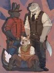 accessory alligator alligatorid ammo_belt ammunition annoyed anthro arms_tied arms_tied_behind_back aroused aroused_by_another aroused_face aroused_male aroused_smile arrested bandolier barazoku belt belt_grab biceps big_muscles big_pecs black_body black_boots black_bottomwear black_clothing black_footwear black_fur black_necktie black_pants blue_bottomwear blue_clothing blue_jeans blue_pants blush boots bottomwear bound brown_belt brown_body brown_boots brown_chaps brown_clothing brown_footwear brown_fur brown_hat brown_headwear brown_suspenders brown_topwear brown_vest canid canine canis captured chaps clothing cowboy cowboy_boots cowboy_hat cowboy_outfit coyote criminal crocodilian crotch_in_face denim denim_bottomwear denim_clothing deputy dominant dominant_anthro dominant_male domination/submission duo face_in_crotch flirting flirting_look footwear frown frowning_at_viewer fugitive fur gol1ath green_clothing green_kerchief grey_body grey_fur grey_scales grin grinning_at_another grinning_at_partner gun gun_holster gun_on_thigh hand_on_belt handgun hat headgear headwear hi_res holding_belt holding_object intimidation jeans kerchief lagomorph larger_anthro larger_male lasso leporid looking_at_viewer looming looming_over male male/male mammal manly muscular muscular_anthro muscular_arms muscular_male muscular_thighs necktie old_west outlaw pants pecs pistol pistol_holster prisoner rabbit ranged_weapon red_clothing red_shirt red_topwear reptile restrained restrained_arms rolled_up scales scalie shadow sheriff sheriff_badge shirt shoes sitting sitting_on_ground size_difference smaller_anthro smaller_male smile smirk smirking_at_another smirking_at_partner smirking_dom spread_legs spreading standing subdued submissive submissive_anthro submissive_male suspenders tail thick_arms thick_thighs topwear tough_guy vest weapon weapon_holster weapon_on_hip white_body white_clothing white_fur white_scales white_shirt white_topwear wild_west