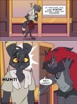 2026 absurd_res anthro black_body blue_eyes bodily_fluids claws comic dialogue digital_media_(artwork) duo ear_piercing ear_ring eeveelution english_text facial_piercing female generation_2_pokemon generation_5_pokemon hi_res inner_ear_fluff lucky_(odeko-yma) male nintendo nose_piercing nose_ring nova_(odeko-yma) odeko-yma piercing pokemon pokemon_(species) pokemon_mystery_dungeon red_claws red_eyes ring_piercing septum_piercing septum_ring signature speech_bubble spike_chunsoft surprised sweat sweatdrop text tuft umbreon walking wave yellow_sclera zoroark