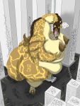 absurd_res animal_genitalia animal_penis anthro belly big_belly big_breasts big_butt blade_(kxybeastar) bodily_fluids breast_squish breasts butt canid canine canine_genitalia canine_penis canis cracked_ground crush crushed_building crushed_vehicle cum cum_on_penis duo entrapment extreme_size_difference female folds foot_crush genital_fluids genitals giraffe giraffid hair hi_res holding_breast hooves huge_belly huge_breasts huge_butt hyper hyper_butt kxybeastar long_hair long_tongue macro male male/female mammal micro mommabearbun_(kxybeastar) nipples overweight overweight_female penis size_difference spots squish tongue wolf