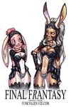  animal_ears bunny_ears dark_skin final_fantasy final_fantasy_xii fran long_hair red_eyes white_hair 