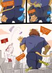 2024 absurd_res anthro armpit_hair asphyxiation backwards_cap beard big_bulge big_butt blue_bottomwear blue_clothing blue_jeans blue_pants body_hair bottomwear boxers_(clothing) brown_hair building bulge butt canid canine canis chief_samson city clothed clothed_anthro clothed_male clothing clyde_(dudenahuel) comic denim denim_bottomwear denim_clothing dialogue domestic_dog dudenahuel elbow_hair english_text facial_hair fart fart_cloud fart_fetish farting_on_another farting_on_male felid fully_clothed fully_clothed_anthro fully_clothed_male fur german_shepherd group hair hairy_armpits hat headgear headwear herding_dog hi_res huge_bulge inside_clothing jeans lagomorph larger_anthro larger_male leporid lion macro male mammal multiple_scenes mustache pantherine pants pastoral_dog police police_chief police_officer police_uniform pressed_against pressed_against_penis rabbit rampage red_boxers red_clothing red_hat red_headwear red_underwear relaxed_expression richard_(dudenahuel) size_difference smaller_anthro smaller_male text text_box throwing throwing_character topless topless_anthro topless_male trapped_in_clothing trapped_in_pants trio underwear uniform white_body white_fur yellow_body yellow_fur
