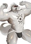 abs absurd_res anthro barazoku big_muscles chest_tattoo clothed clothing crocodile crocodilian daylon_(dislyte) dislyte grin hi_res huge_muscles jockstrap jockstrap_only lilith_games male manly muscular muscular_anthro muscular_arms muscular_legs muscular_male muscular_thighs partially_clothed red_sclera reptile scalie seductive sharp_teeth smile solo spikes spikes_(anatomy) tail tattoo teeth thick_arms thick_thighs topless tukeso1 underwear underwear_only