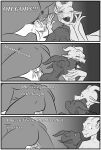 after_orgasm amazon_position anthro bodily_fluids circuit19 comic cum cum_expulsion dominant dominant_female dragon duo english_text female female_penetrated female_raping_male forced forced_orgasm from_front_position genital_fluids group hi_res human kobold larger_female leaking_cum licking_cum male male/female mammal mating_press monochrome mythological_creature mythological_scalie mythology orgasm penetration reverse_mating_press scalie sex size_difference smaller_female text trio unwanted_cum_inside unwanted_ejaculation
