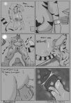 anthro beach big_breasts black_vulva breasts canid canine canis comic cunnilingus duo english_text facesitting felid female genitals hi_res internal male male/female mammal meme menacing_(meme) muscular muscular_female muzzle_in_pussy naturalwolf nipples nude oral pantherine parasol sex sitting sitting_on_another striped_body stripes tail text tiger vaginal vulva wolf