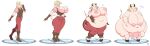 animal_noises anthro areola armwear belly belly_overhang belt belt_pop big_areola big_belly big_breasts big_butt big_ears big_navel big_nipples black_hooves black_horn blonde_hair blonde_tail_tuft blue_eyes boots bottomwear bovid bovid_horn bovine bovine_horn breasts brown_belt brown_boots brown_clothing brown_footwear brown_gloves brown_handwear brown_topwear brown_vest butt button_(fastener) button_pop cattle clothing cow_ears cow_horn cow_nose dart deep_navel demi_transformation digital_drawing_(artwork) digital_media_(artwork) ear_expansion elbow_gloves erect_nipples expansion eyes_closed fat_arms female fingerless_gloves footwear gloves growth hair handwear hooves horn horn_growth huge_belly huge_breasts huge_butt huge_navel human humanoid kynesart light light_body light_skin long_boots long_ears looking_at_breasts looking_at_own_breasts looking_at_self looking_down looking_down_at_self mammal mooing morbidly_obese morbidly_obese_anthro morbidly_obese_female navel nipples nose_expansion obese obese_anthro obese_female open_mouth overweight overweight_anthro overweight_female pants pink_areola pink_clothing pink_nipples pink_shirt pink_topwear red_bottomwear red_clothing red_gloves red_handwear red_pants sagging_belly sagging_breasts sequence shadow shirt shoes short_hair simple_background solo standing tail tail_tuft teat_growth teats teeth topwear transformation transformation_sequence tuft udder_growth udders vest wardrobe_malfunction white_background wide_nose