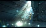  blonde_hair cave final_fantasy final_fantasy_xii glowing light_rays penelo scenery solo standing sunlight tamago_tomato wide_shot 