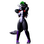 1:1 2025 3_toes animatronic anthro areola atumalaca big_breasts black_vulva breasts canid canine canis clitoris clothed clothing cropped_jacket dark_areola dark_nipples ear_piercing ear_ring fangs feet female fishnet_clothing fishnet_leggings fishnet_legwear five_nights_at_freddy's five_nights_at_freddy's:_security_breach full-length_portrait genitals glistening glistening_body grey_areola grey_body grey_hair grey_nipples hair hands_behind_head hi_res jacket leggings legwear long_hair looking_at_viewer machine mammal nipples one_eye_closed open_clothing open_jacket open_topwear orange_eyes piercing portrait purple_eyelids red_clothing red_jacket red_topwear ring_piercing robot robot_anthro roxanne_wolf scottgames sharp_teeth simple_background soft_abs solo standing steel_wool_studios striped_thighs tail teeth toeless_legwear toeless_stockings toes topwear vulva white_background wide_hips wolf