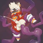 1:1 2025 anal anal_penetration anthro anthro_penetrated balls biped blue_eyes blush bodily_fluids brown_body brown_fur clothed clothed_anthro clothed_male clothing cum cum_while_penetrated cumshot digital_drawing_(artwork) digital_media_(artwork) domestic_cat ear_piercing ear_ring ebi_tsunamayo ejaculation erection facial_markings felid feline felis footwear foreskin front_view fur fur_tuft genital_fluids genitals glans head_markings hi_res humanoid_genitalia humanoid_penis male male_anthro mammal markings mask_(marking) multicolored_body multicolored_fur one_eye_half-closed partially_clothed partially_retracted_foreskin penetration penis piercing plantigrade restrained restrained_arms restrained_by_tentacles ring_piercing sex shaded shaking shoes siampoo_(character) slightly_chubby slightly_chubby_anthro slightly_chubby_male soft_shading solo superhero_costume suspended_via_tentacles suspension tan_body tan_fur tentacle_in_ass tentacle_penetration tentacle_sex tentacles tentacles_around_arms torn_clothing tremble_spikes trembling tuft two_tone_body two_tone_fur