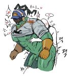 abs anal balls barazoku blush bodily_fluids bone breath clothed clothing clothing_lift cum cum_while_penetrated duo ejaculation electronics from_behind_position genital_fluids genitals gloves green_body green_eyes handwear hat headgear headphones headwear heart_symbol hi_res holding_chest horn human humanoid latex latex_clothing latex_gloves latex_handwear league_of_legends male male/male mammal motion_lines muscular muscular_arms muscular_legs muscular_male nude paint_on_clothing panting partially_clothed pecs penetration penis peuhehe riot_games rolled_up_sleeves self_insert sex shirt shirt_lift shirt_pulled_up simple_background size_difference skull skull_head small_top_big_bottom spirit standing sweat tencent thresh thrust_lines thrusting topwear