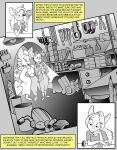 aloha_shirt anthro bat breasts chip_'n_dale_rescue_rangers chipmunk chris_fischer clothing comic dale_(disney) disney engine english_text female flashlight foxglove_(cdrr) gadget_hackwrench ground_squirrel group hi_res jacket mammal motorcycle mouse murid murine pattern_clothing pattern_shirt pattern_topwear pencil_(object) pliers rodent sciurid screwdriver shirt text toolbox tools topwear vehicle wrench