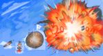 2026 absurd_res artist_name belly big_belly bursting creaking dizzy_eyes english_text exclamation_point expansion explosion fwoomp hi_res huge_belly hyper hyper_belly hyper_inflation immobile inflation missile motion_lines onomatopoeia popping sequence sky skyscape slam smokey_blokey sound_effects text translucent translucent_body yellow_sclera
