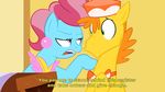  2013 acstlu blue_fur dialog duo english_text equine female feral freckles friendship_is_magic fur green_eyes hair half-closed_eyes horse inside male mr_cake_(mlp) mrs_cake_(mlp) my_little_pony orange_hair pink_eyes pink_hair pony text two_tone_hair yellow_fur 