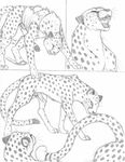  cheetah comic feline feral gay leopard male mammal paws penis ripping roaring sabretoothed_ermine safari teasing transformation transgender 