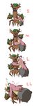  &lt;3 blush cute female ghost gourgeist hug male nintendo pok&eacute;mon size_difference spirit tree trevenant unknown_artist video_games 