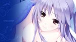  akatsuki-works bed blush breasts gray_hair lovely_x_cation lovely_x_cation_2 narukawa_hime nipples 