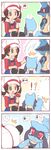  ?! blue_fur brown_hair clothing comic crying female fur hair hat human lucario mammal nintendo open_mouth pok&#233;ball pok&#233;mon pok&#233;mon_trainer pok&eacute;ball pok&eacute;mon pok&eacute;mon_trainer red_eyes riolu sadness shocked ushioppoi video_games 