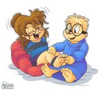  alvin and bdsm bondage bound chipettes chipmunks duo hindpaw jeanette jeanette_miller laugh paws rope simon simon_seville the tickled tickling torture up 