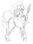  anthro big_breasts big_butt breasts butt female hair hat long_hair looking_at_viewer looking_back magic_user mammal mouse panties rodent solo thecon thick_thighs underwear voluptuous wide_hips 