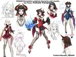  aura bob_cut breasts character_sheet cleavage concept_art detached_sleeves eliza_(tekken) flower frilled_skirt frills gradient_hair hime_cut horns kawano_takuji lace lace-trimmed_thighhighs large_breasts lipstick makeup multicolored_hair namco official_art pale_skin red_eyes red_hair rose sheer_legwear short_hair skirt spaghetti_strap tailcoat tattoo tekken tekken_revolution thighhighs thorns vampire 