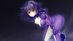  1girl asami_asami bodysuit game_cg neueblau_t_milla purple_hair re:birth_colony solo 