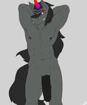 abs anthro anthrofied biceps big_penis black_hair dragonjewel equine friendship_is_magic fur grey_fur hair horn horse king_sombra_(mlp) long_hair looking_at_viewer male mammal muscles my_little_pony nipples nude pecs penis plain_background pony pose red_eyes smile solo spookysushi standing uncut unicorn white_background 