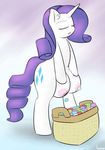  barefoot basket equine eyes_closed friendship_is_magic gem hair hooves horn invalid_color lamiaaaa long-hair my_little_pony nipples nude open_mouth rarity_(mlp) standing teats unicorn what 