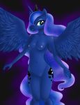 anthro anthrofied arenlatria blue_eyes blue_fur blue_hair breasts cutie_mark equine female friendship_is_magic fur hair horn horse mammal my_little_pony navel nude princess_luna_(mlp) pussy solo winged_unicorn wings 