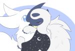  absol blush canine delta-eon duo fasenso hug mammal mega_absol mega_evolution nintendo pok&eacute;mon pok&eacute;mon_(species) video_games 