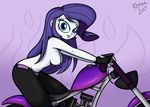  2013 areola big_breasts blue_eyes breasts equestria_girls erect_nipples female gloves hair human humanized killryde leaning long_hair looking_at_viewer mammal motorcycle my_little_pony navel nipples not_furry plain_background purple_hair rarity_(eg) smile solo topless vector 
