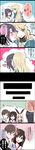  6+girls akagi_(kantai_collection) atago_(kantai_collection) bad_id bad_pixiv_id black_hair blonde_hair blush breasts comic female_admiral_(kantai_collection) hat highres kaga_(kantai_collection) kantai_collection kiss large_breasts long_hair long_image multiple_girls red_eyes shimakaze_(kantai_collection) short_hair smile sui_(camellia) takao_(kantai_collection) tall_image translated yuri 