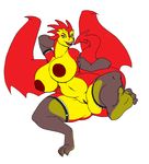 anthro areola big_breasts breasts chubby claws digitigrade dragon female foot_focus hindpaw huge_breasts legwear looking_at_viewer lying nipples nude on_back paws plain_background pussy raised_arm red_eyes scalie soles solo spread_legs spreading stockings thick_thighs toes tongue vdisco white_background wings 