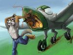  aircraft airplane amethystlongcat anthro canine fire fur grey_fur impending_death male mammal nightmare_fuel open_mouth rat rodent running size_difference tannis teeth vehicle vorarephilia vore what wings wolf 