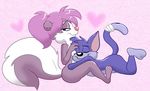  couple cuddling duo embrace feline female fifi_la_fume furrball interspecies male mammal skunk smile straight tiny_toon_adventures tiny_toons warner_brothers 