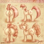  anus big_butt blush butt cutie_mark dialog duo english_text equine female feral friendship_is_magic hair half-closed_eyes horn horse mammal monochrome my_little_pony pinkie_pie_(mlp) pony pussy sepia signature spindlesx standing text twilight_sparkle_(mlp) unicorn 