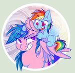  blue_feathers blue_fur blue_hair cutie_mark duo equine female feral firefly_(mlp) friendship_is_magic fur graystripe64 hair hi_res horse mammal mother_and_daughter multi-colored_hair my_little_pony pegasus pink_feathers pink_fur pony purple_eyes rainbow_dash_(mlp) rainbow_hair suo wings young 