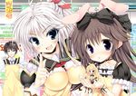  airi_ortinet blush bunny_ears chibi fang jpeg_artifacts phino_bloodstone raul_chaser seifuku tagme_(artist) yuusha_ni_narenakatta_ore_wa_shibushibu_shuushoku_o_ketsui_shimashita. 