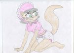  bigger_version_at_the_source bonnet brown_hair clothing diaper feline female hair infantilism kitty_katswell mammal mydlsecretlife shirt t.u.f.f._puppy 