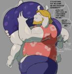 2026 2_horns 4_fingers anthro asgore_dreemurr barefoot beard big_butt blonde_beard blonde_facial_hair blonde_hair blue_bottomwear blue_clothing blue_pants blush boss_monster_(undertale) bottomwear bovid breath bulge butt butt_grab caprine carrying_another clothing dialogue dress duo english_text eyes_closed eyewear facial_hair feet female fingers floppy_ears floral_print fur glasses goat hair hand_on_butt heart_symbol hi_res horn huge_butt lud1er male male/female mammal mature_female mature_male muscular muscular_male pants pink_clothing pink_shirt pink_topwear purple_clothing purple_dress scut_tail shirt short_hair short_tail shoulder_carry slightly_chubby smile soles speech_bubble tail text thick_thighs topwear toriel undertale_(series) wearing_glasses white_body white_fur wide_hips
