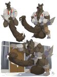 2026 5_fingers 5_toes absurd_res accessory aggretsuko animal_genitalia animal_penis anthro areola balls balls_expansion balls_on_ground biceps big_muscles big_nipples big_pecs biped black_nose bodily_fluids body_size_growth bottomwear bottomwear_down brown_areola brown_balls brown_body brown_fur brown_nipples brown_penis clothed clothed_anthro clothed_male clothing comic cum cum_on_ground cum_on_penis deltoids digital_drawing_(artwork) digital_media_(artwork) equine_genitalia equine_penis expansion feet fingers flared_penis fur genital_expansion genital_fluids genitals gloves_(marking) grey_body grey_eyes grey_feet grey_fur grey_hands grey_inner_ear_fluff grey_tail growth growth_sequence haida_(aggretsuko) hand_on_own_penis hand_on_penis hi_res huge_muscles huge_nipples humanoid_feet humanoid_hands hyena hyper hyper_muscles inner_ear_fluff kneeling leg_markings male male_anthro mammal markings maxpany mismatched_animal_penis mismatched_equine_penis mismatched_genitalia mismatched_penis multicolored_body multicolored_fur muscle_growth muscular muscular_anthro muscular_male narrowed_eyes necktie nipple_outline nipples open_mouth pants pants_down partially_clothed partially_clothed_anthro partially_clothed_male pecs penis penis_expansion plantigrade red_necktie sanrio shaded shirt signature simple_background size_transformation socks_(marking) solo spotted_hyena standing tail teeth tight_clothing tight_shirt tight_topwear toes tongue tongue_out topwear torn_clothing torn_shirt torn_topwear transformation triceps tuft vein veiny_penis white_background white_dress_shirt