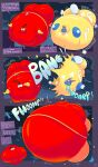 >v< 2025 absurd_res addde bursting close_to_bursting comic dated dialogue domestic_cat english_text exclamation_point felid feline felis halloween herry_(addde) hi_res holidays hyper hyper_inflation inflation lagomorph leporid mammal mario_bros motion_lines nintendo onomatopoeia pooka_(dig_dug) power_balloon rabbit sequence sound_effects sunken_head sunken_limbs text