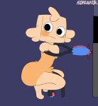 balls big_butt big_penis blushcrunch_studio butt crouching dandy's_world flaccid foreskin genitals goob_(dandy's_world) kohsakor long_foreskin long_penis penis pubes roblox saggy_balls tagme toon_(dandy's_world) unretracted_foreskin