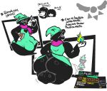 absurd_res anthro backsack balls bovid bulge butt butt_expansion caprine curvy_figure darkner delta_rune_(emblem) deltarune dinosaur expansion female femboy genitals goat group hi_res human hyper kris_dreemurr lightner magic male male/female mammal marineblue69 oblivious prehistoric_species ralsei rear_view reptile scalie simple_background spanish_text susie_(deltarune) symbol text thick_thighs translated trio undertale_(series) white_background wide_hips