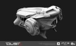  3d absurdres aircraft commentary company_logo copyright_logo copyright_name dropship dust_514 english_commentary english_text eve_online fictional_aircraft gallente_federation_(eve_online) grey_background greyscale highres logo maya_(medium) military_vehicle monochrome no_humans official_art photoshop_(medium) science_fiction simple_background thrusters vehicle_focus 
