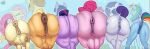 2026 absurd_res animal_genitalia animal_vulva anus applejack_(mlp) ass_to_ass big_butt big_teats blonde_hair blue_body butt butt_size_difference butt_squish cutie_mark digital_drawing_(artwork) digital_media_(artwork) dock_(anatomy) earth_pony equid equine equine_anus equine_genitalia equine_vulva female female_feral feral fluttershy_(mlp) freckles friendship_is_magic genitals group hair hasbro hi_res hip_to_hip horn horse huge_butt lineup long_hair mammal mane_six_(mlp) multicolored_hair multicolored_tail my_little_pony mythological_creature mythological_equine mythology nipples open_mouth orange_body outline pegasus pink_body pink_hair pink_tail pinkie_pie_(mlp) pony puffy_anus purple_body purple_hair purple_tail rainbow_dash_(mlp) rainbow_hair rainbow_tail rarity_(mlp) rear_view side_by_side squish tail take_your_pick teats teeth thick_thighs twilight_sparkle_(mlp) unicorn vulva waffafries white_body white_outline wings yellow_body yellow_tail