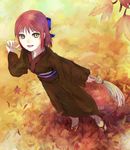  bad_id bad_pixiv_id broom inaeda_kei japanese_clothes kimono kohaku solo tsukihime 