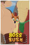 2:3 absurd_res activision anthro bandicoot belly bionic_arm bionics border boxers_(clothing) breasts briefs bulge canid canine canis clothed clothing cover cover_art cover_page crash_bandicoot crash_bandicoot_(series) crocodile crocodilian crunch_bandicoot cybernetic_arm cybernetic_limb dingo dingodile english_text eyebrows g_bunn group group_sex hi_res hug hugging_another hybrid jockstrap looking_at_viewer male male/male mammal marsupial mohawk muscular overweight overweight_male reptile scalie sex size_difference smile text thick_eyebrows threesome tongue topless trio underwear white_border